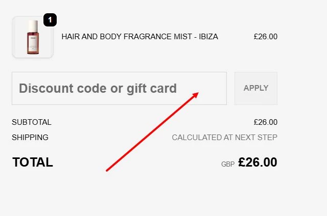 “How to apply a OUAI promo code”